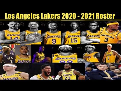 2021 lakers roster|Iba pa.